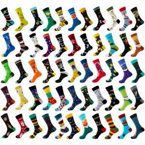 Colorful Crew Socks Novelty Fun Cute Crazy Happy Patterned Sock Cotton Stocking Packs