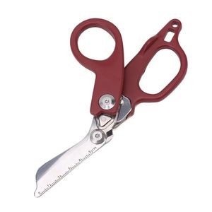 Emergency Response Shears Easy To Carry Multifunction Aluminum Alloy Foldable Shears