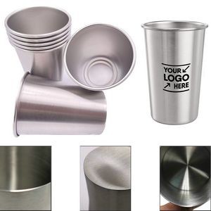 Stainless Steel Water Mug Pint Cup - 17 Oz, MOQ 50pcs
