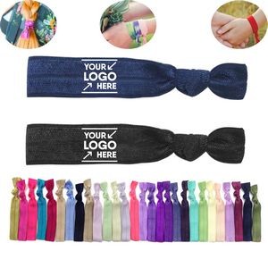 Stylish & Secure Elastic Ribbon Knotted Hair Ties