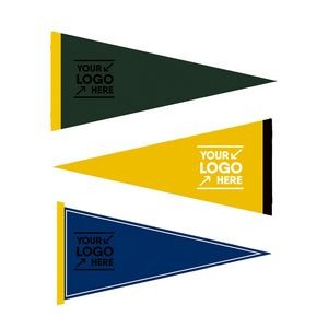 Full Color Felt Pennant - Vibrant 8" x 18" Personalized Flag