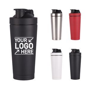 17 Oz Insulated Stainless Steel Shaker Bottle for Protein