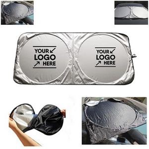 Foldable Car Sunshade with Storage Pouch (MOQ-50pcs)