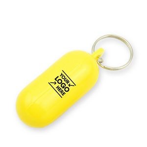 Capsule Shape Floating Keychain