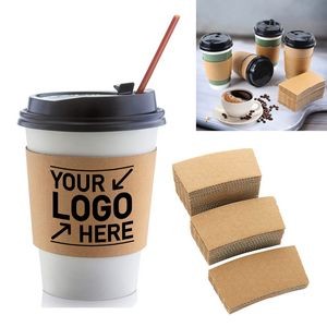 16 oz Corrugated Kraft Paper Cup Sleeves 2 Layers
