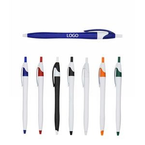 Retractable Plastic Ballpoint Pens - Convenient Writing Tool