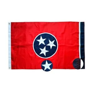 Tennessee State Embroidered Flag TN Flags 3X5 FT