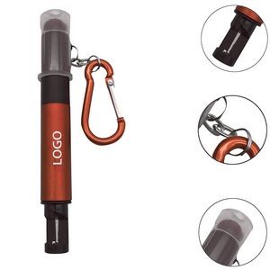 Carabiner Stylus Pen with Light & Multifunctional Tool