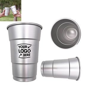 Versatile 16 Oz Aluminum Drink Cup - Lightweight & Durable