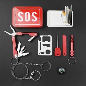 7 in 1 Outdoor Multi-Purpose Survival Tool Kit