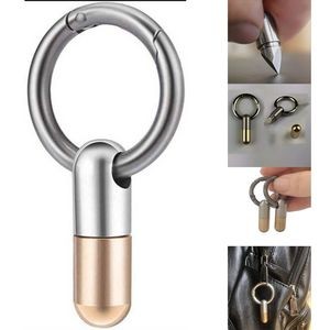 Portable Capsule Cutter Keychain Ring