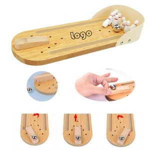 Small-scale Wooden Bowling Set