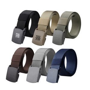 Nylon Military Tactical Men Belt with Plastic Buckle
