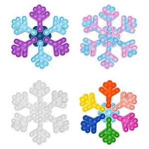 Snowflake shape Fidget Push Pop Bubble Toy