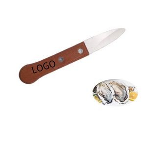 Wooden Handle Oyster Shucker Knife