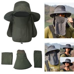 Sun Hat with Removable Neck Face Flap