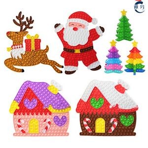 16 "x 17 " Christmas Series Fidget Push Pop Bubble Toy (Blank Inventory)