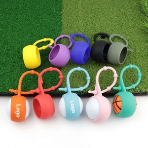 Silicone Golf Ball Sleeve with Keyring