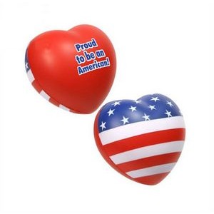 American Flag Heart Shape Stress Ball