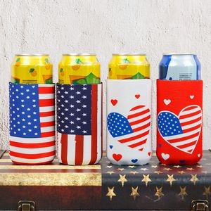 American Flag Pattern Beer Can Cover