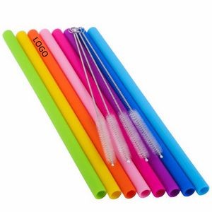 Reusable Silicone Drinking Straight Straw