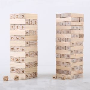Wooden Block Tumble Tower Games