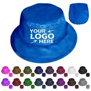 Foldable Polyester Bucket Hat With Pouch