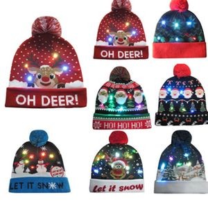 LED Christmas Sweater Hat