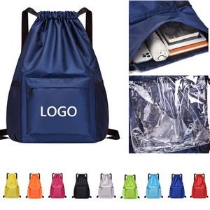 Swimming Bag Wet And Dry Separate Drawstring Backpack