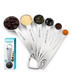 Stainless Steel Measuring Spoon 6 Pieces Set