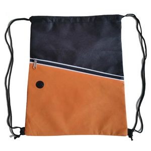 Two-Tone Color Non-woven Drawstring Backpack