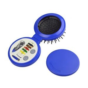 A Mirror With A Comb And A Sewing Kit