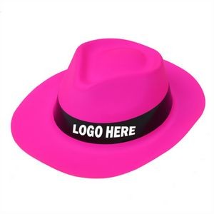 Neon Plastic Fedora Hat