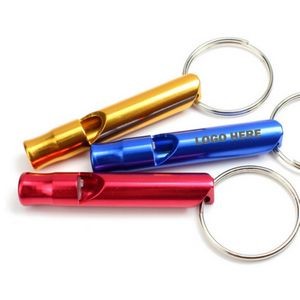 Aluminum Whistle Key Ring