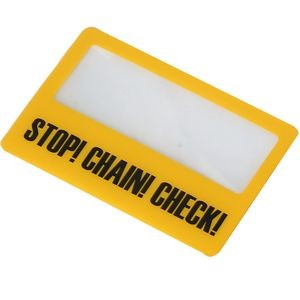 Slim Credit Card-Sized Magnifier for Wallets