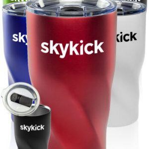 20 oz Twisted Stainless Steel Travel Tumbler