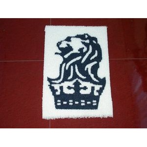 8' X 4' Custom Cut PVC Outdoor Coil Logo Carpet Mats