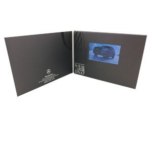 2.8" LCD A6 Standard Hard Cover Business Video Brochure Card