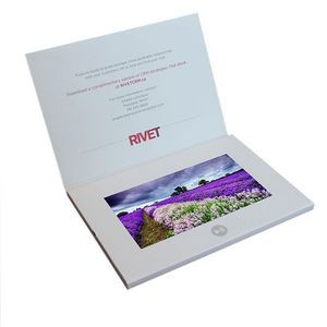 7" LCD A5 Standard Soft Cover Business Video Brochure Card