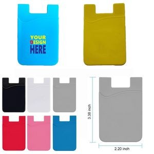 Silicone Cell Phone Card Holder