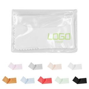 6" x 6" Microfiber Cleaning Cloth in Clear PVC Case