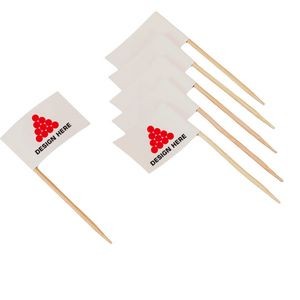 Toothpick Flag Small Checkered Mini Stick Cupcake Toppers Flags