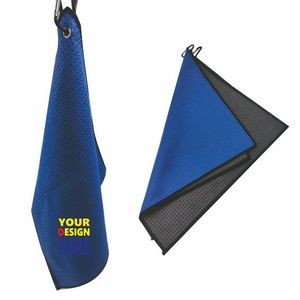 Tri-fold Golf Towel With Carabiner