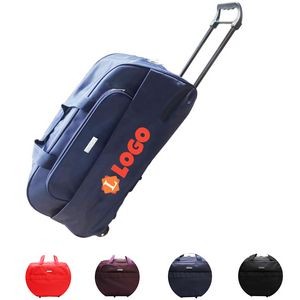 Large Wheeled Travel Duffel Bag With Pull Rod