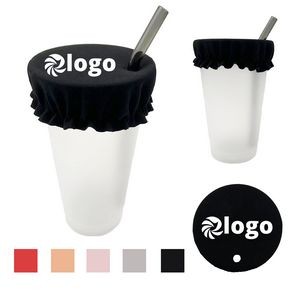Reusable Bar Alcohol Drink Protector Covers Custom Full Color Portable Cup Lid