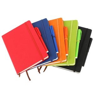 A5 Lined Journal Business Notebook With A Pen