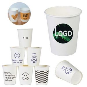 8 oz. Paper Coffee Cup Disposable Hot Cold Full Color MOQ1000