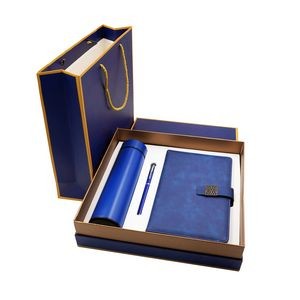 3-Piece Gift Set-Metal Signature Pen/ Vacuum Cup/ Notebook.