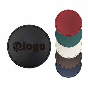 PU Leather Premium Round Coasters Customizable Drink Accessories for Every Occasion