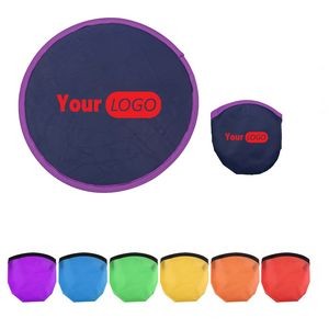 9.8" Folding Pocket Beach Flying Disc with Pouch